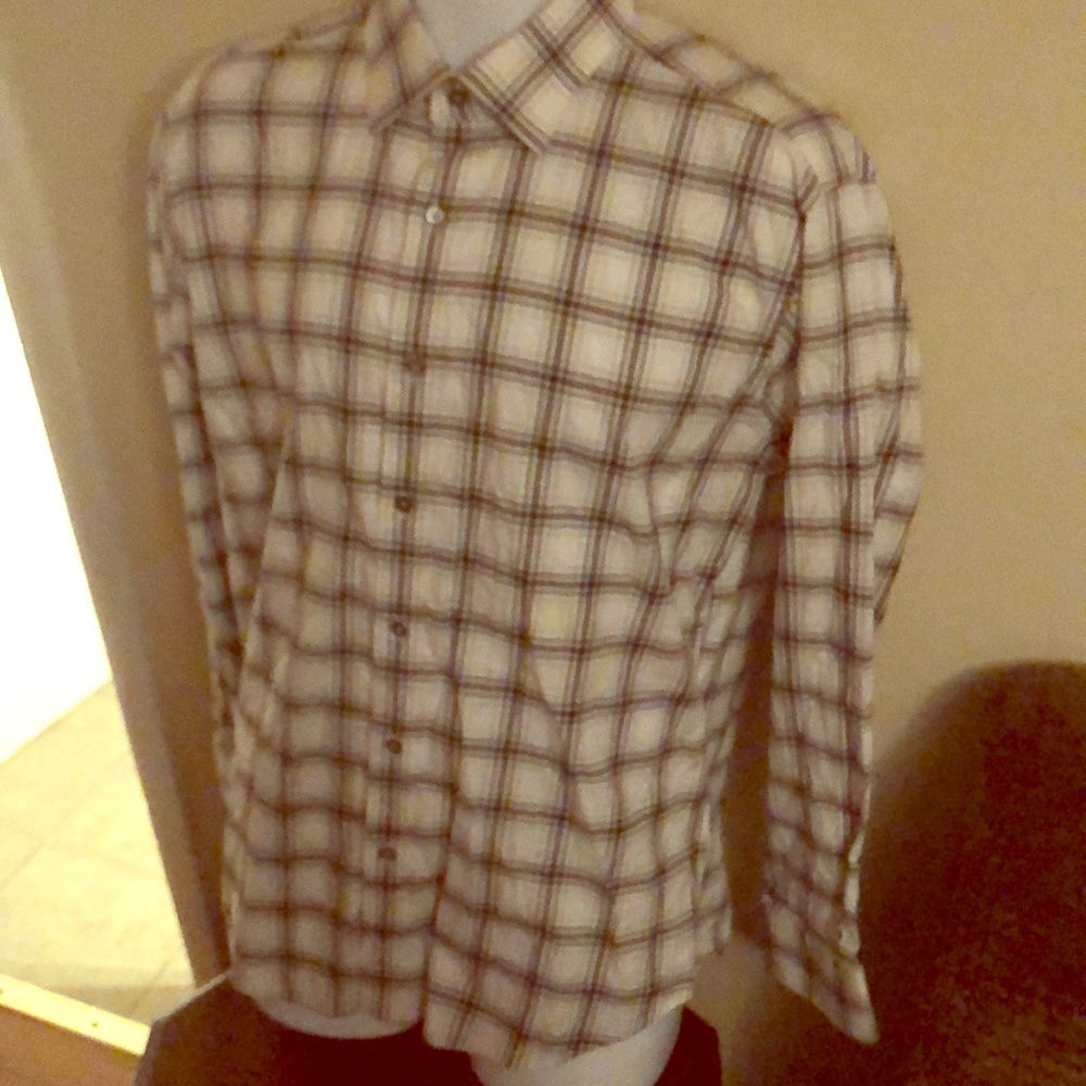 Genuine BUGATCHI UOMO shirt MENs LARGE authentic!